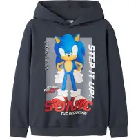 Name it Hættetrøje - NkmAlfe - Sonic - Ombre Blue - - 6 år (116) - Hættetrøje