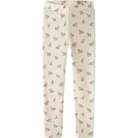 Lil´ Atelier Leggings - Uld/Modal - NmmNalu - Turtledove/Fox - - 5 år (110) - Leggings