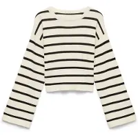 Vero Moda Pullover 'VMFreya' sort / hvid