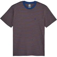 Element - T-shirts - Icon Embroidery SS Tee Dark Denim Sepia til UnisexBomuld - Størrelse XL - Brun