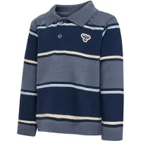 Hummel Polobluse - HmlMini - Loose - Stripe - Flint Stone - - 3 år (98) - Bluse