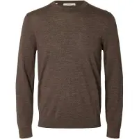 Selected Pullover 'SLHTray' brun-meleret