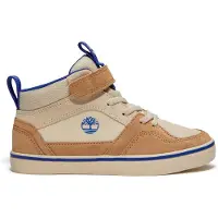 Timberland Timberlandunisex til børn. TB0A6FN7APK1 Stone Jump-sko i læder, beige (35), Fast, Splittet læder, Blonder, Velcro, Casual, børnetøj