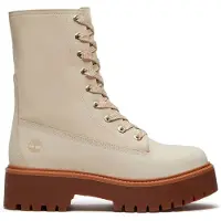 Timberland Timberlandtil kvinder. TB0A5SAHEN71 Stone Street-læderstøvler i beige (38 W), Fast, Blonder, Casual