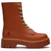 Timberland Timberlandtil kvinder. TB0A5SAHEM61 Brune Stone Street-læderstøvler (39.5 W), Fast, Blonder, Casual