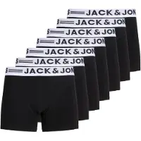 Jack & Jones Boksershorts 'JACSENSE' sort / hvid