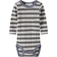 Name it Sparkedragt/Body navy / hvid