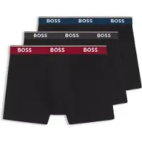 BOSS BOSStil mænd. 50554694 Sæt 3 Power boksershorts sort (M), Afslappet, Bomuld