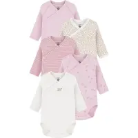 Petit Bateau Body l/æ - 5-Pak - Variente - - 12 mdr - Body L/Æ