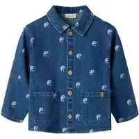 Lil´ Atelier Printet Denimjakke