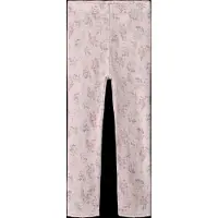 Name It Mini Leggings - Uld - NmfWang - Violet Ice/Flowers + Leaves - - 4 år (104) - Leggings - Uld