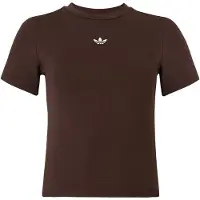 Adidas Originals Shirts 'ESSENTIALS ' choko / hvid