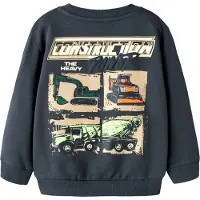 Name it Sweatshirt - NmmNayel - Ombre Blue - - 5 år (110) - Sweatshirt