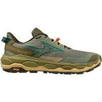Mizuno - Trail løbesko - Wave Mujin 11 Sea Spray/Aventurine/Martini Olive til Unisex - Størrelse 11 UK - Kaki