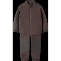 Name it Termosæt - Quiltet - Noos - NmnChilly - Seal Brown - - 5 år (110) - Termotøj