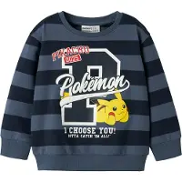 Name it Sweatshirt 'NMMJosef Pokemon' navy / gul / sort / hvid