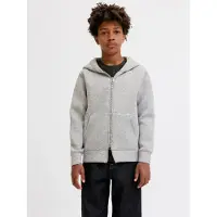 JACK&JONES JUNIOR Junior Sweatjakke 'Legacy' grå-meleret