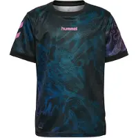 Hummel T-shirt - HmlBlaze - BLACK/PINK - - 4 år (104) - T-Shirt