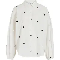 Vila Bluse 'VIStef' sort / hvid