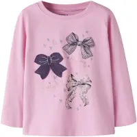 Name it Bluser & t-shirts 'NMFNEOMON' blå / guld / mørkelilla / pink
