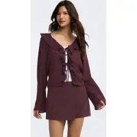 ONLY Bluse 'ONLVinni' vinrød