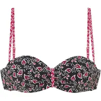 LASCANA Bikinioverdel pink / sort / hvid