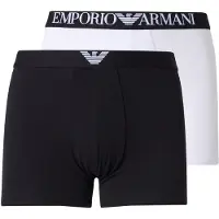 Emporio Armani Boksershorts sort / hvid