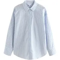 Next Bluse lyseblå / brun