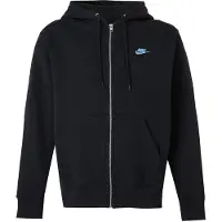 Nike Sweatjakke 'CLUB' blå / sort