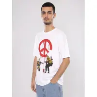 Only & Sons Bluser & t-shirts 'Banksy SS Relax Tee Bright White' hvid
