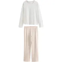 Next Pyjamas camel / grå-meleret