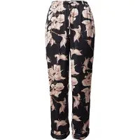Hunkemoller Pyjamasbukser 'Flower' pueblo / rosé / sort