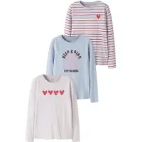 Name it Bluser & t-shirts 'NKFNIANA' lyseblå / pastelpink / mørkerød / sort