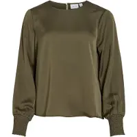 Vila Bluse 'Viellette' oliven
