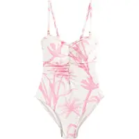 Next Formgivende badedragt pink / hvid