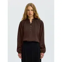 SELECTED WOMEN Bluse 'SLWDONNA' choko