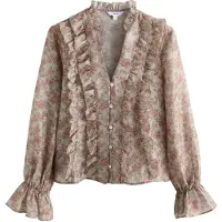 Next Bluse pastelgrøn / lysegrøn / lyserød / gammelrosa