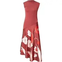 Ted Baker Kjole 'AULYA' brandrød / knaldrød / mørkerød / offwhite