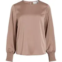Vila Bluse 'VIEllette' mokka