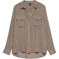 Vero Moda Bluse 'VMBUMPY' choko / hvid