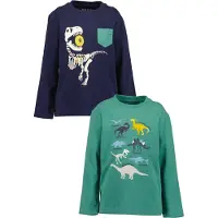 Blue Seven Shirts navy / gul / grøn / hvid