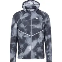 Nike Sportsjakke 'Miler' lysegrå / mørkegrå / sort
