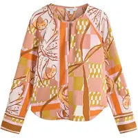 Next Bluse curry / orange / gammelrosa / hvid