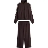 The Set Joggingdragt creme / choko