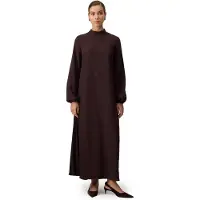 Touche Kjole 'Pleated Crepe Dress' brun