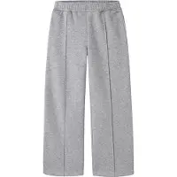 Name it Bukser - NkfNillina - Wide - Light Grey Melange - - 6 år (116) - Bukser - Bomuld