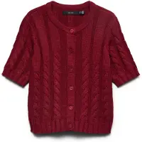 Vero Moda Cardigan 'VMOriane' mørkerød