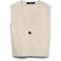Vero Moda Strikvest 'AGUEDA' beige