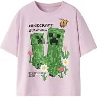 Name it T-shirt - Minecraft - NkfJylda - Pirouette m. Creepere - - 9-10 år (134-140) - T-Shirt