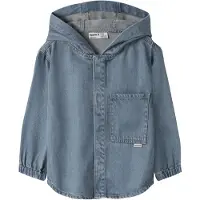 Name It Mini Denim Med Hætte Skjorte